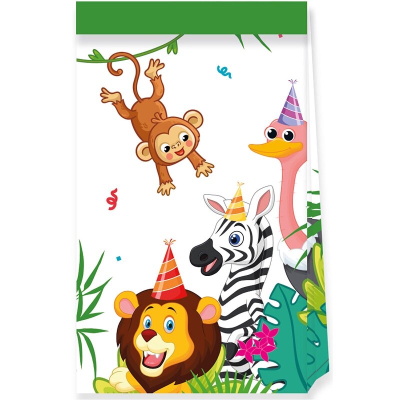 Jungle Balloons - Godteposer i papir 4 stk.
