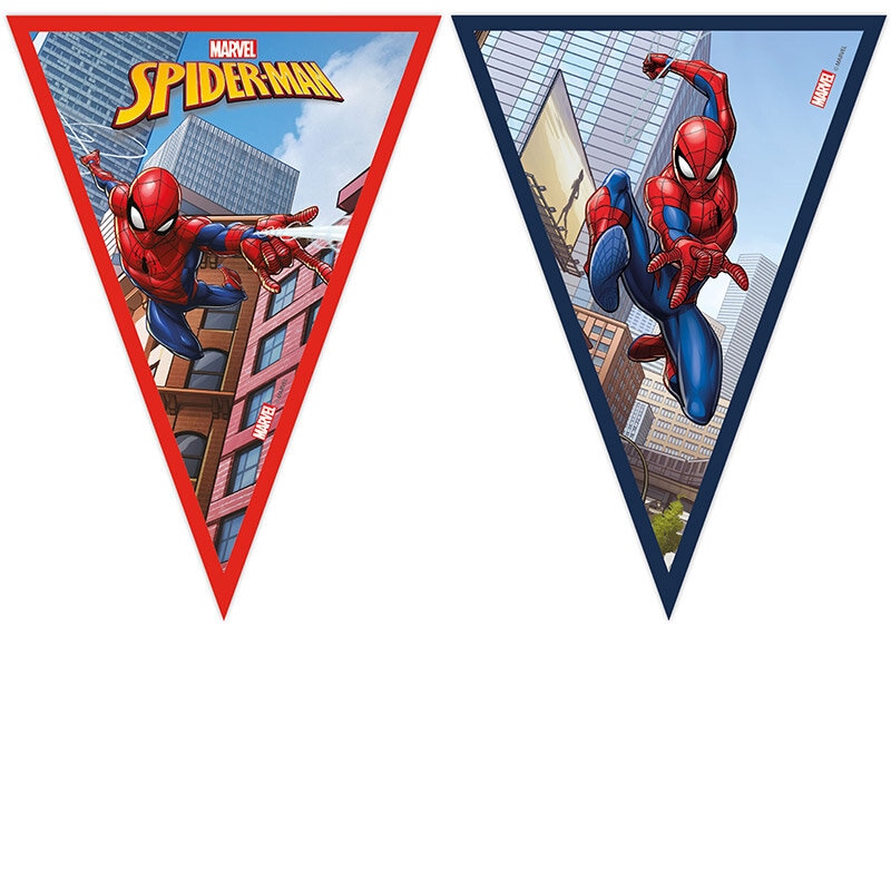 Spider-Man - Flaggirlander i papp 230 cm