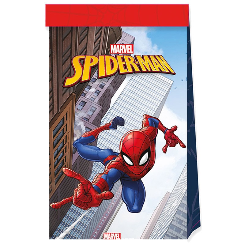 Spiderman - Godteposer i papir 4 stk.