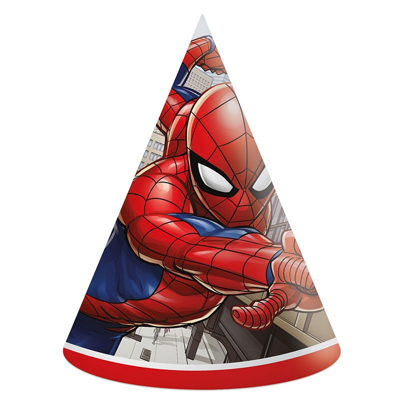 Spiderman - Festhatter 6 stk.