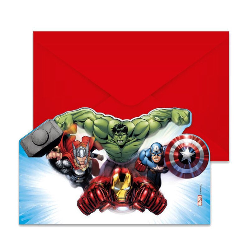 Avengers - Invitasjoner 6 stk.