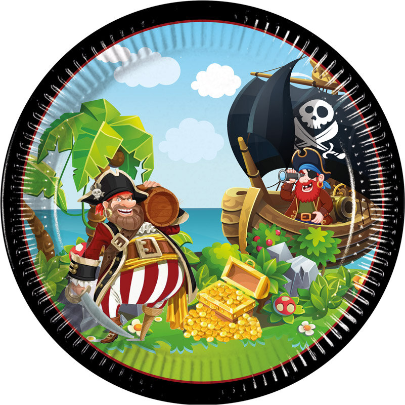 Pirates Island - Tallerkener 8 stk.