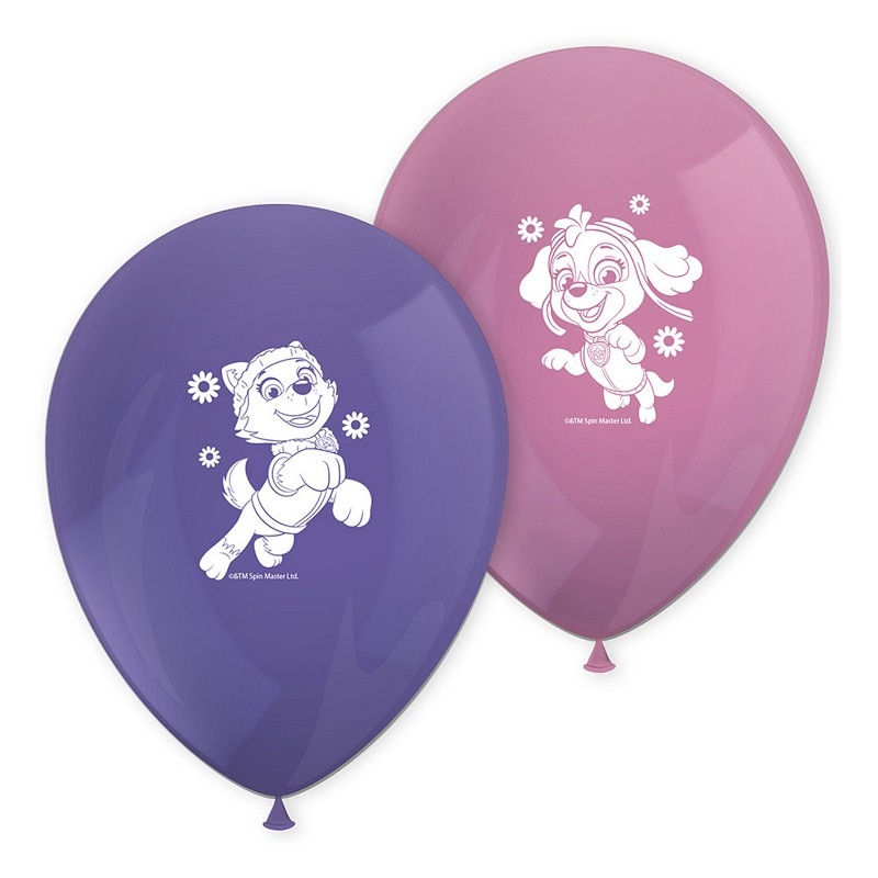 Paw Patrol Skye & Everest - Ballonger 8 stk.