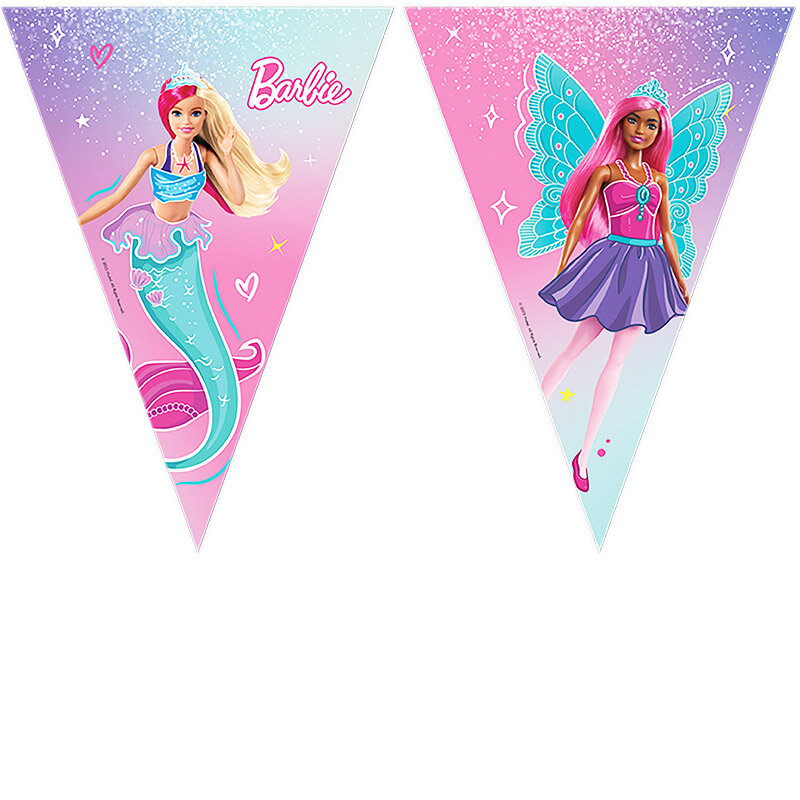 Barbie - Flaggirlander 230 cm