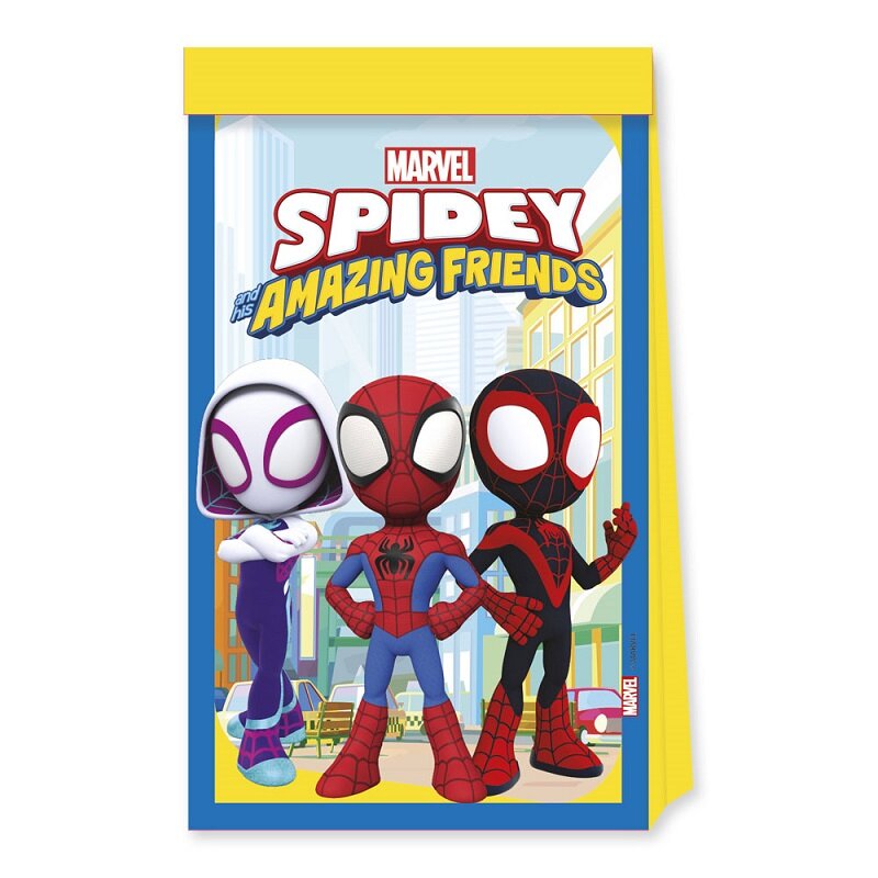 Spidey And His Amazing Friends - Godteposer i papir 4 stk.