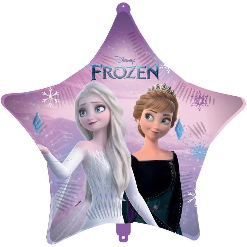Disney Frozen - Stjerneformet Folieballong med ballongvekt