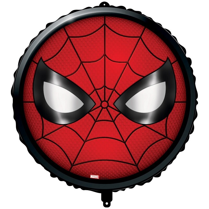 Spiderman - Face Folieballong med ballongvekt 46 cm