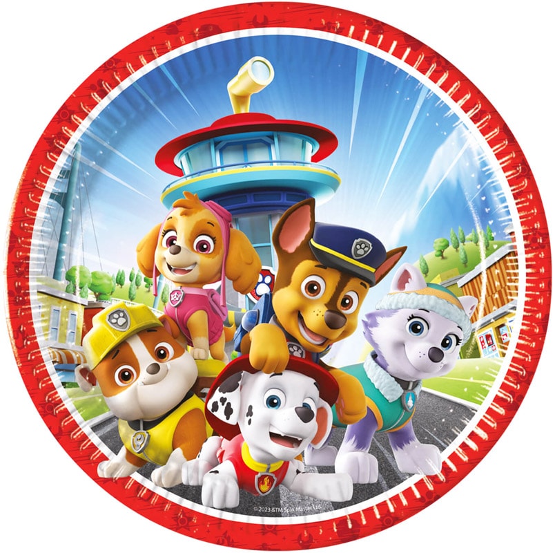 Paw Patrol Rescue Heroes - Tallerkener 8 stk.