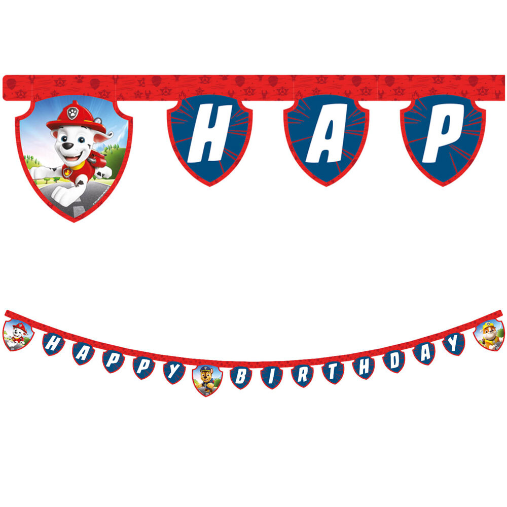 Paw Patrol Girlander Happy Birthday