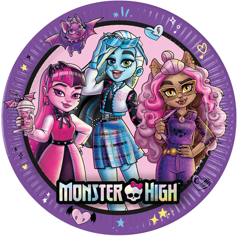 Monster High - Tallerkener 8 stk.