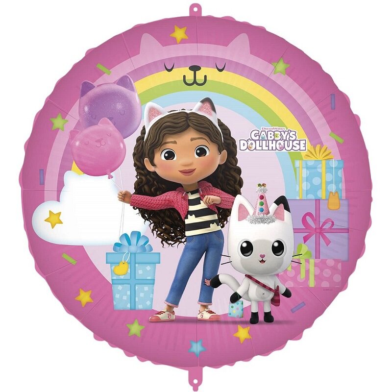 Gabby's Dollhouse - Folieballong med ballongvekt 46 cm
