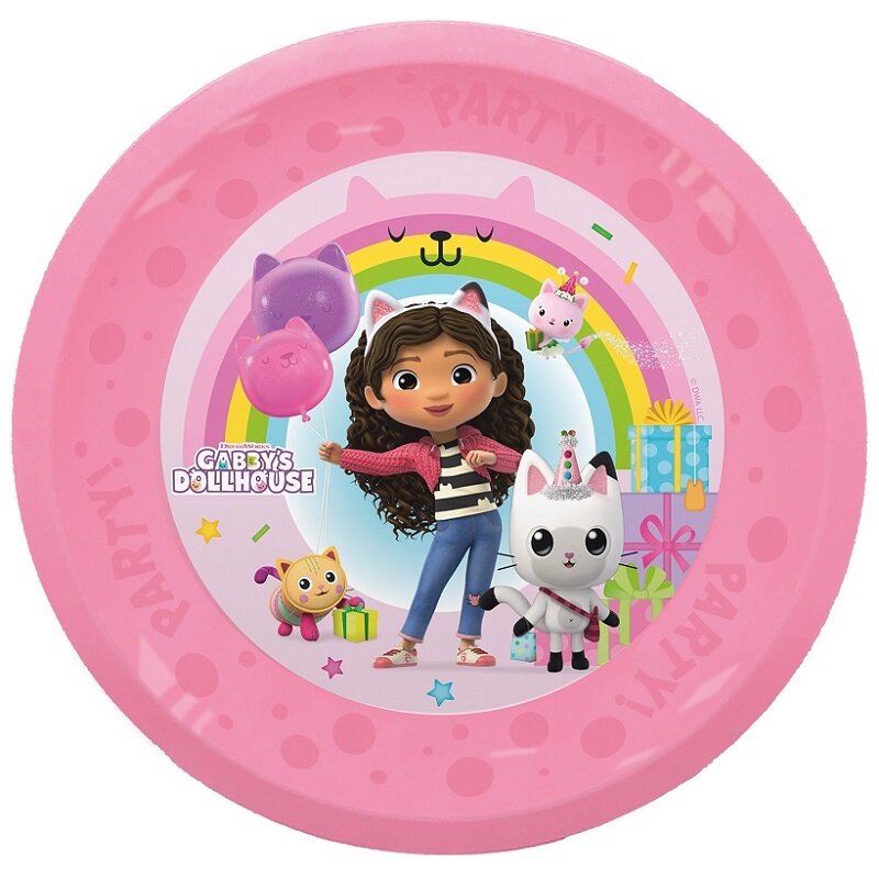 Gabby's Dollhouse - Plasttallerkener 21 cm 4 stk.