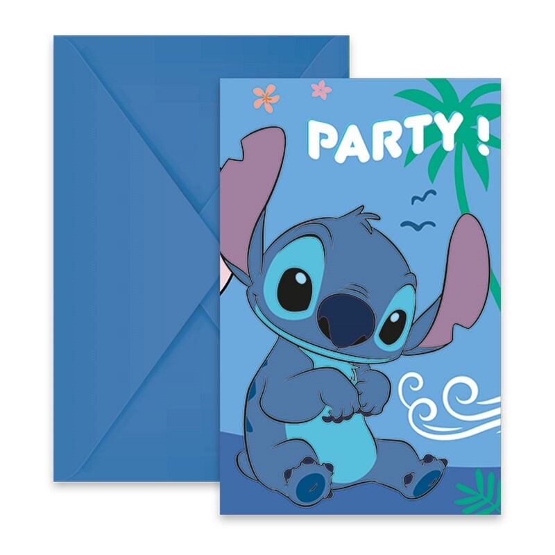 Lilo & Stitch - Invitasjoner med konvolutter 6 stk.