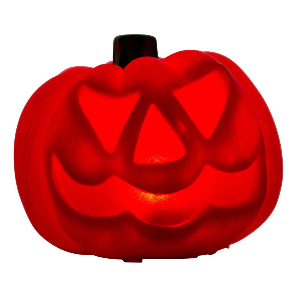 Lysende Halloween-gresskar med fargeskiftende lys
