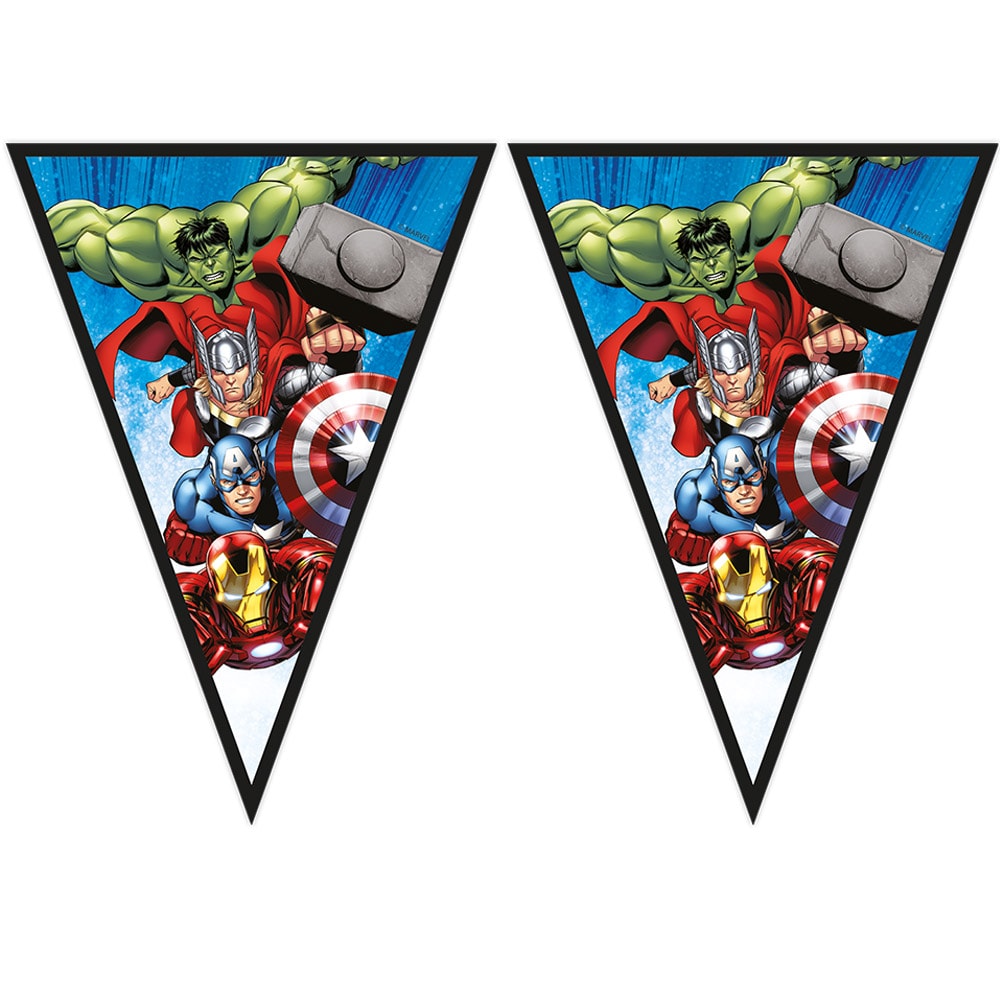 Avengers Flaggirlander av papir 230 cm