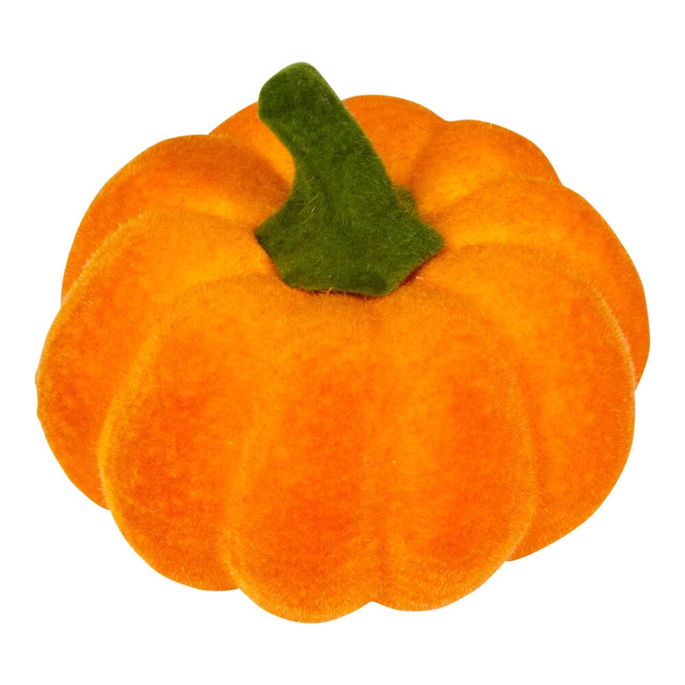 Dekorative gresskar med fløyelsmyk overflate 3 stk.