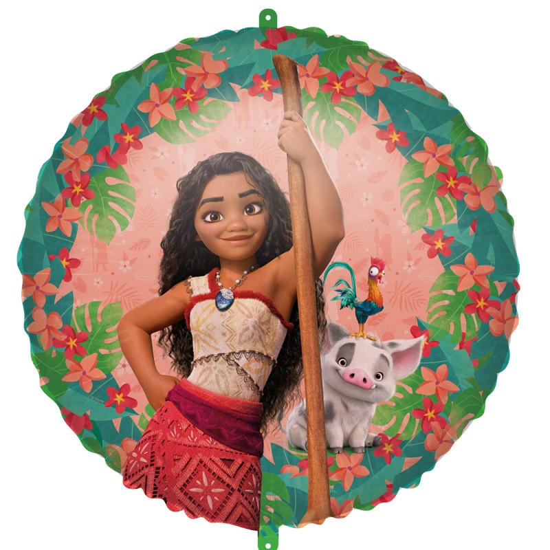 Vaiana 2 - Folieballong med ballongvekt 46 cm