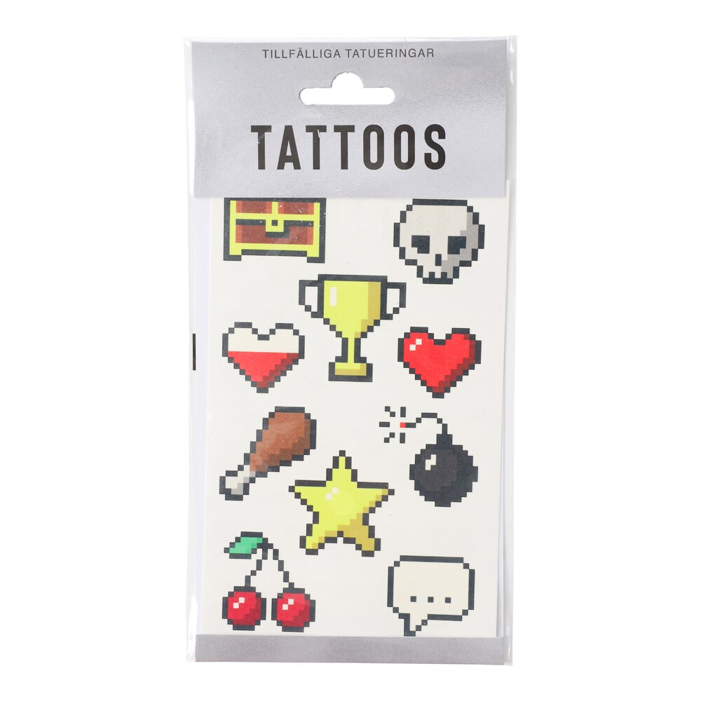 Pixel Tatoveringer 10 stk.