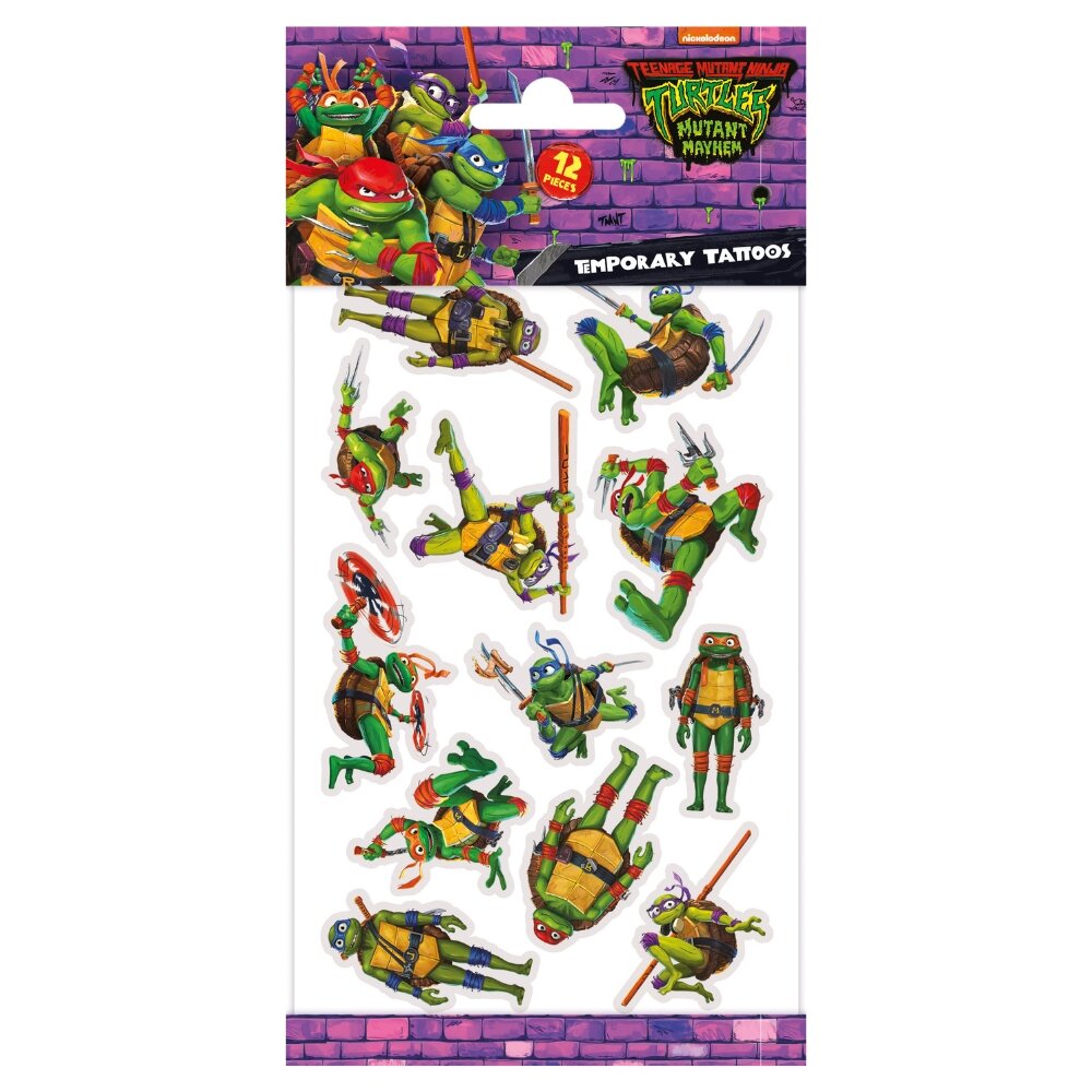 Tatoveringer - Ninja Turtles 12 stk.