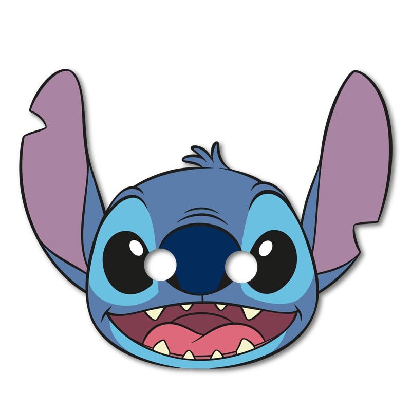 Lilo & Stitch - Ansiktsmasker av Papp 6 stk.