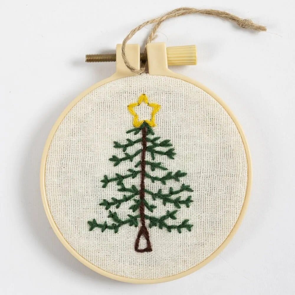 Mini DIY Broderi - Juletre