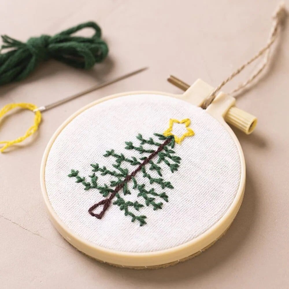 Mini DIY Broderi - Juletre