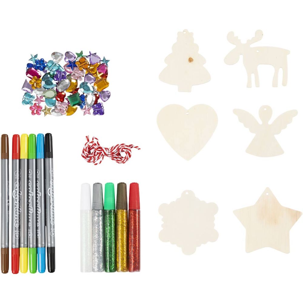 DIY Hobbysett - Hengende juledekorasjoner