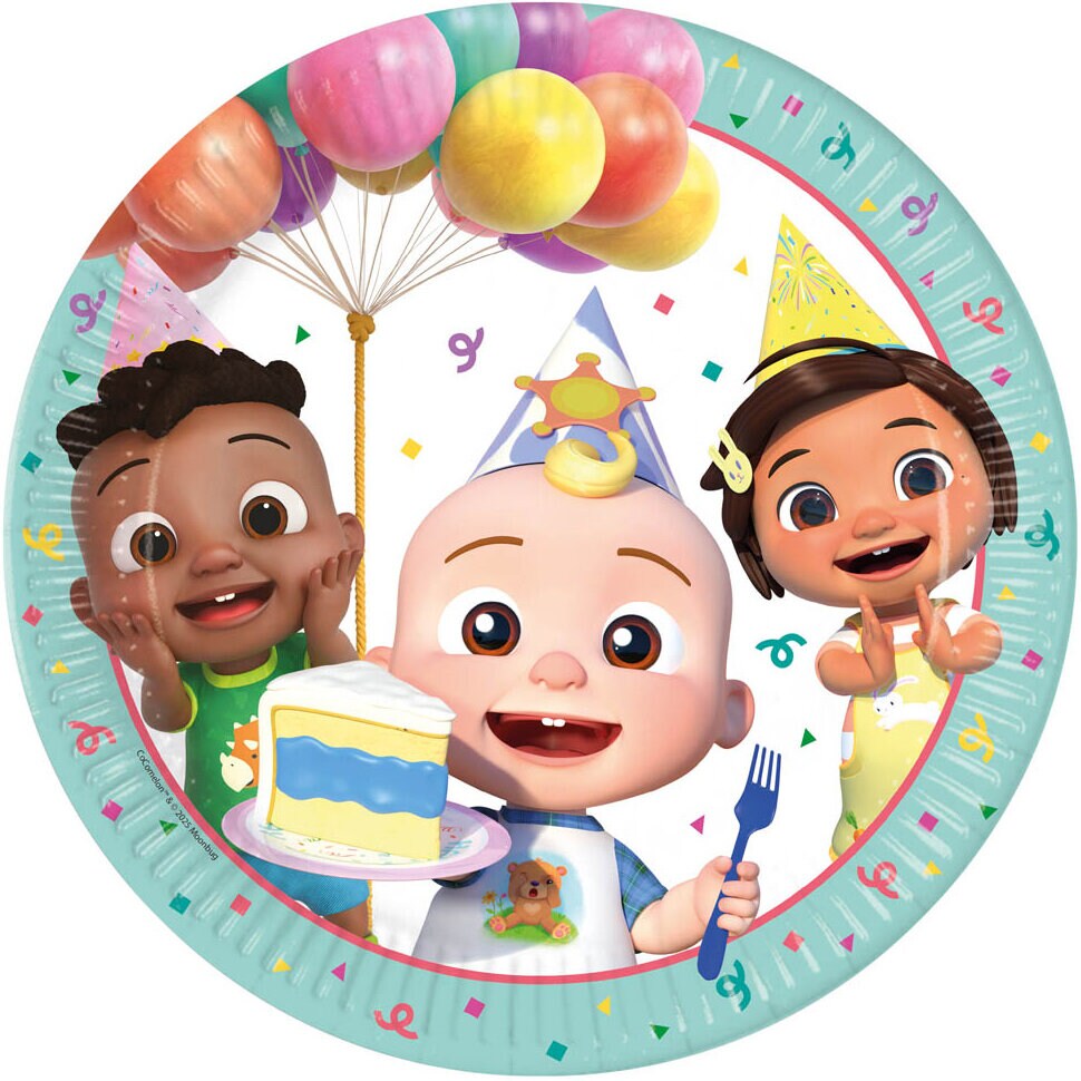 Cocomelon - Tallerkener 23 cm 8 stk.