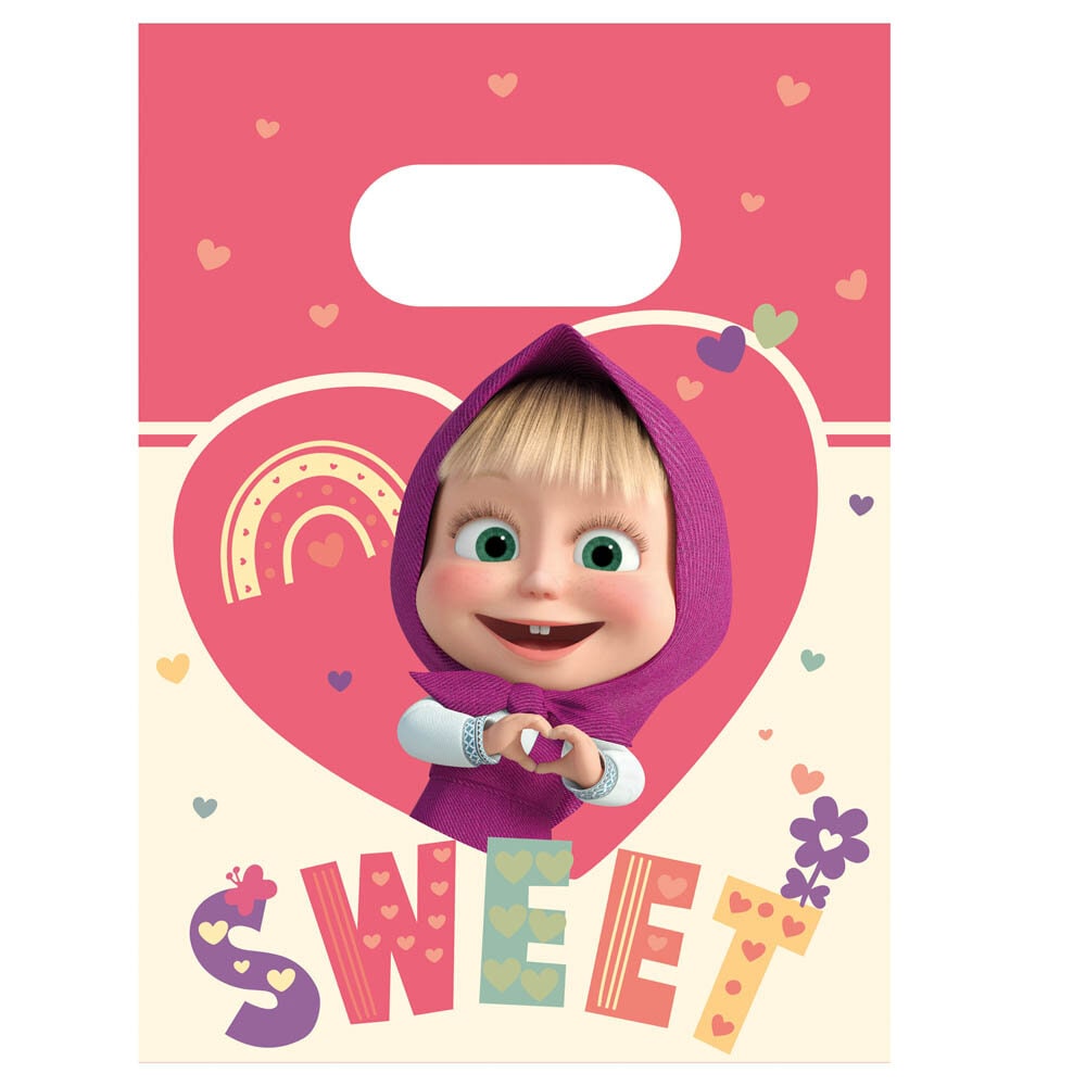 Masha og Mishka - Godteposer av papir 4 stk