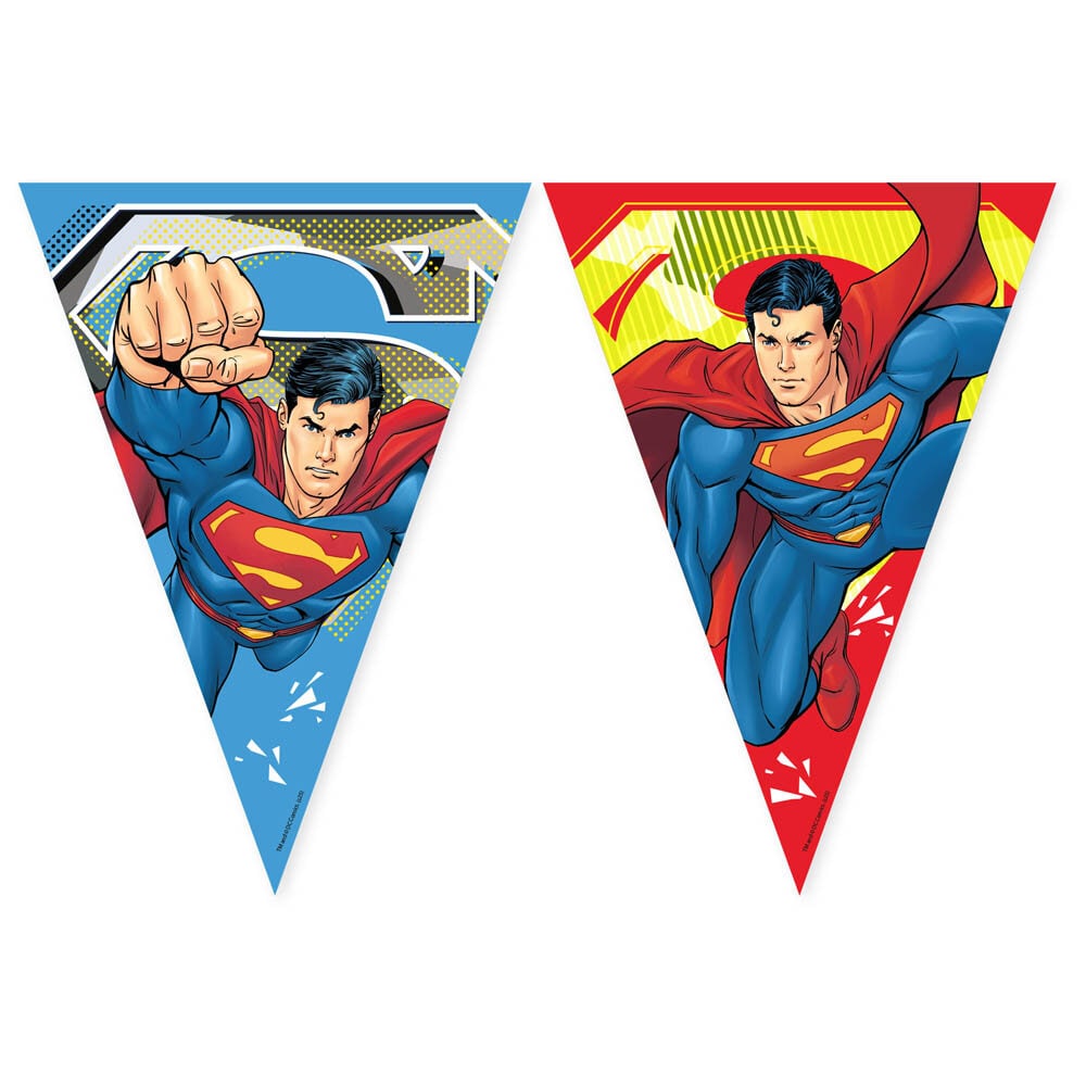 Superman - Flaggirlander av papir 230 cm