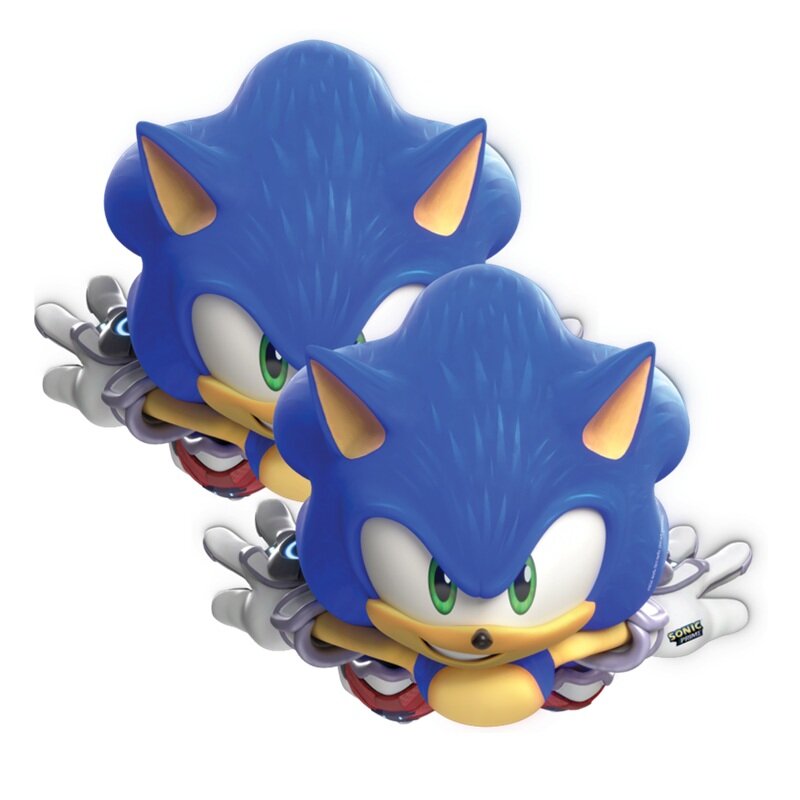 Sonic the Hedgehog Ansiktsmasker 6 stk.