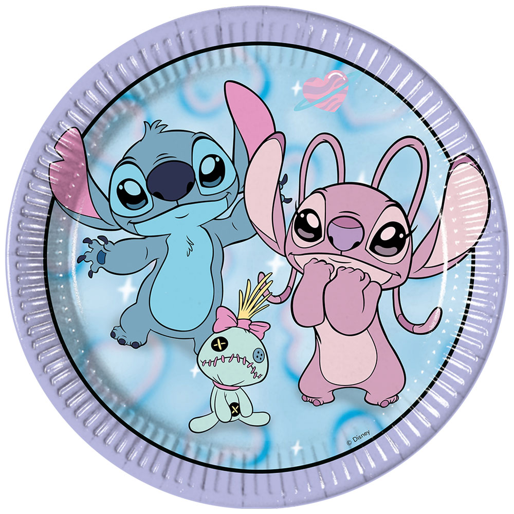 Stitch & Angel Tallerkener 8 stk.