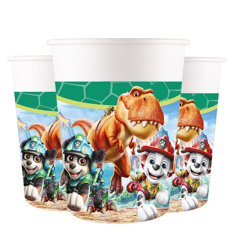 Paw Patrol Dino Movie Pappkopper 8 stk.