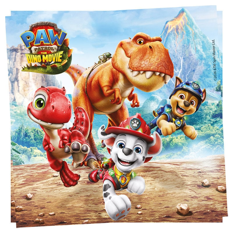 Paw Patrol Dino Movie Servietter 20 stk.