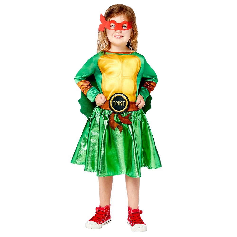 Ninja Turtles Jente Kostyme Barn 4-6 år (104-116 cm)