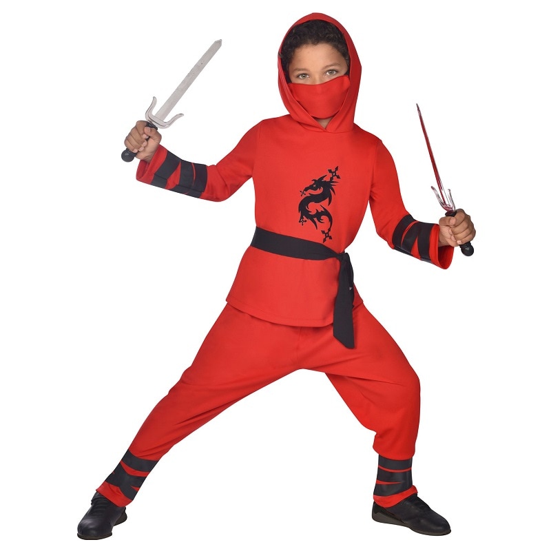 Ninja Warrior Kostyme Barn 4-8 år