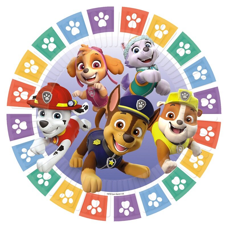 Paw Patrol Party - Tallerkener 8 stk.