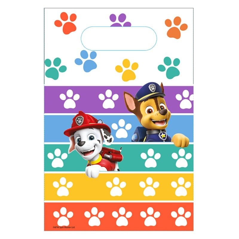 Paw Patrol Party - Godteposer i papir 8 stk.