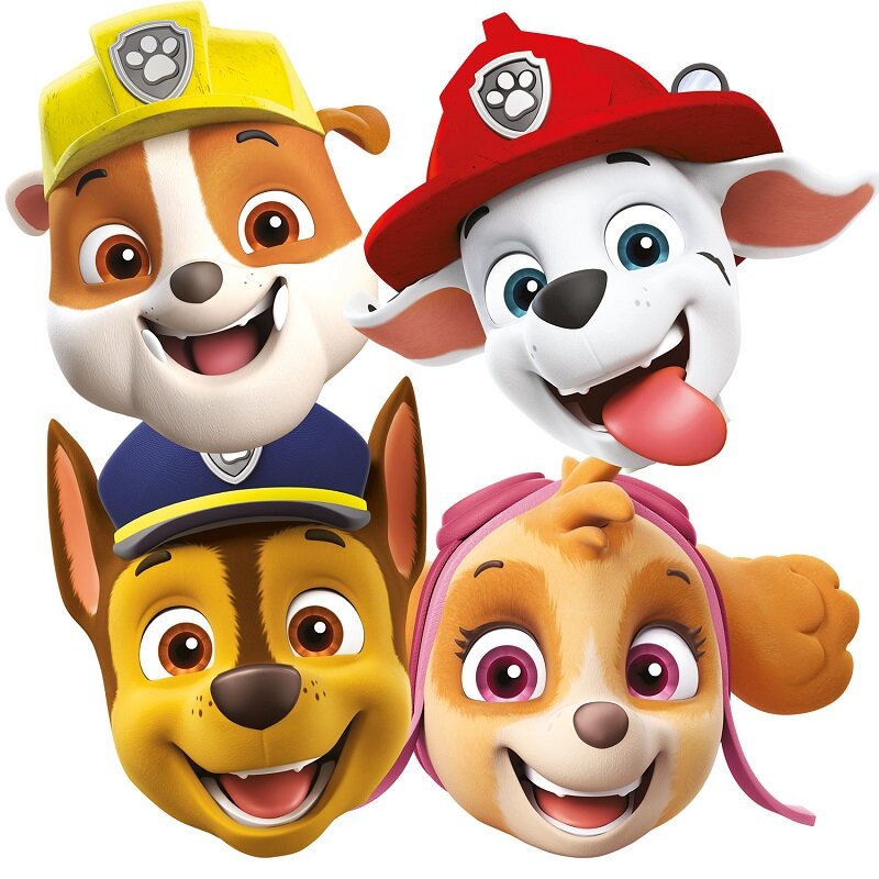 Paw Patrol - Ansiktsmasker 8 stk.