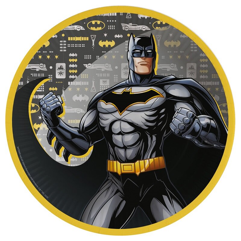 Batman Hero - Tallerkener 8 stk.