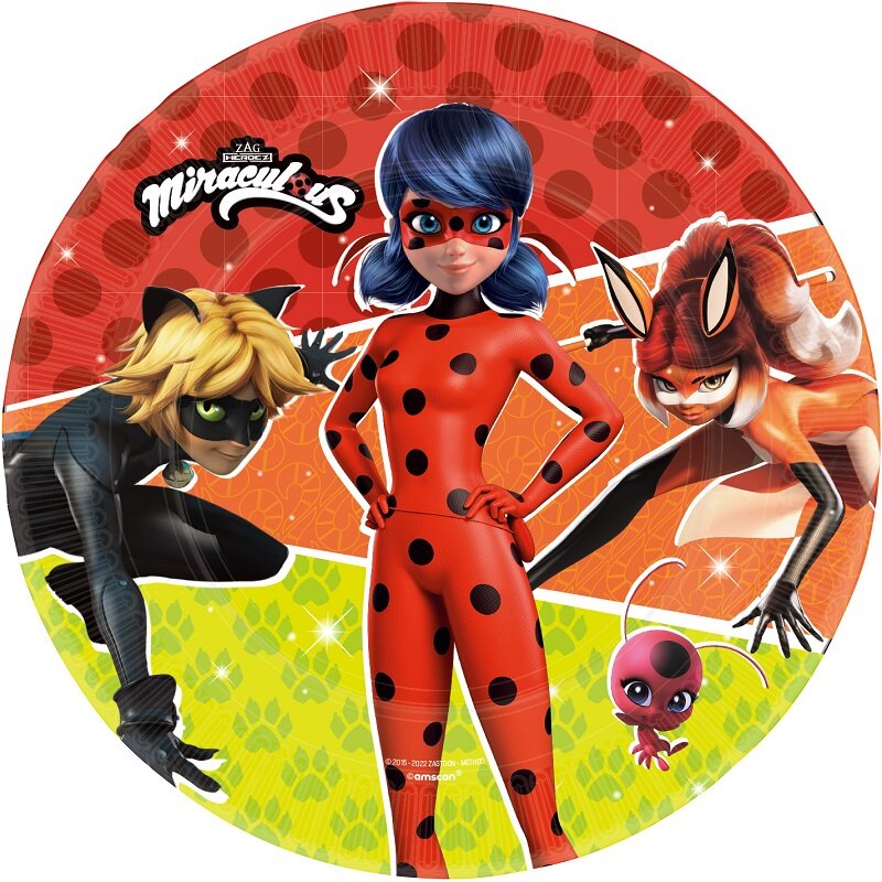 Miraculous Ladybug - Tallerkener 8 stk.