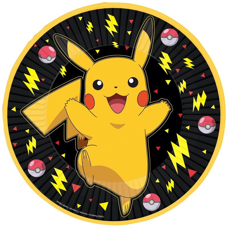 Pokémon Pikachu - Tallerkener 8 stk.