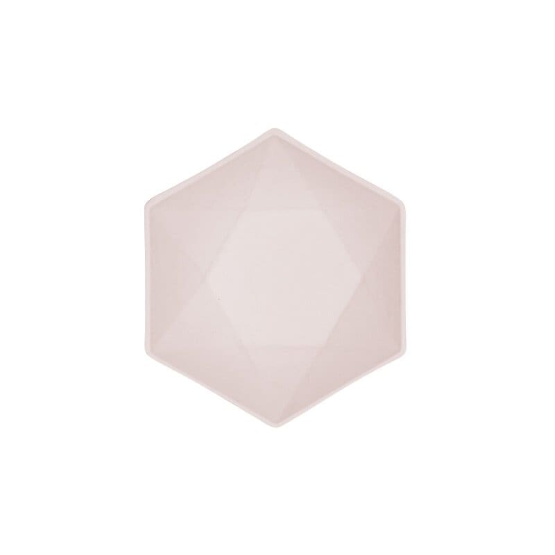 Skål Decor Premium Hexagon 16 cm Rosa 6 stk.