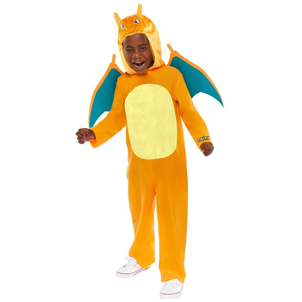 Pokémon Charizard Jumpsuit Kostyme Barn 8-10 år (128-134 cm)