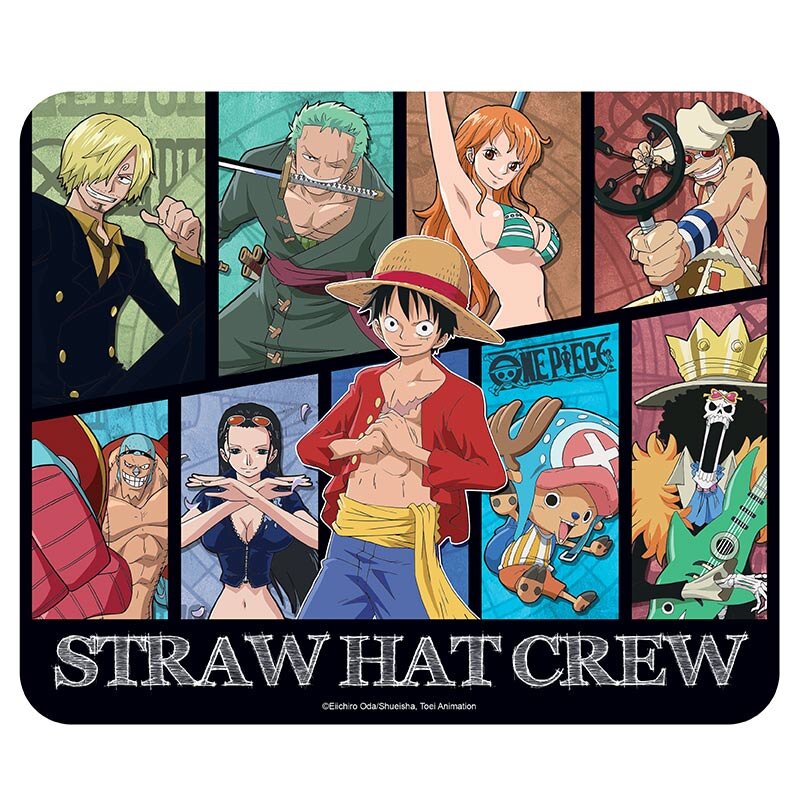 One Piece - Musematte Straw Hat Crew 19 x 23 cm