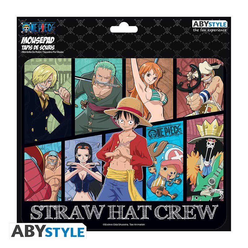 One Piece - Musematte Straw Hat Crew 19 x 23 cm