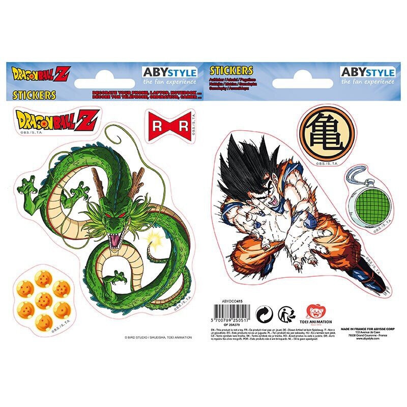 Dragon Ball Z - Klistremerker 7 stk.