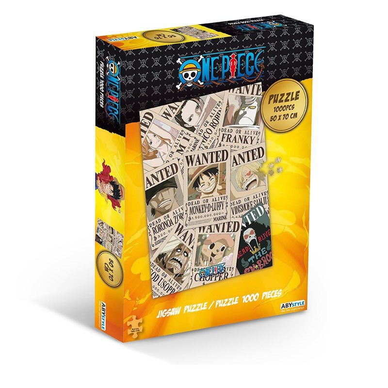 One Piece, Puslespill Wanted Posters 1000 brikker