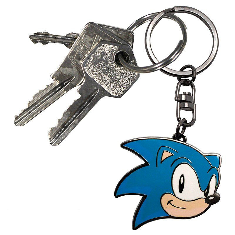Sonic the Hedgehog, Nøkkelring Sonic Head Metall 5 cm