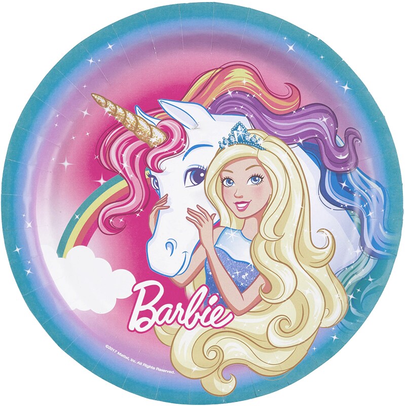 Barbie Dreamtopia - Tallerkener 8 stk.